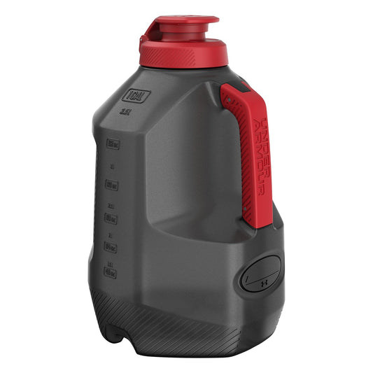 128 Ounce Leakproof Black Water Bottle Giant Sports Jug for Gym Workouts