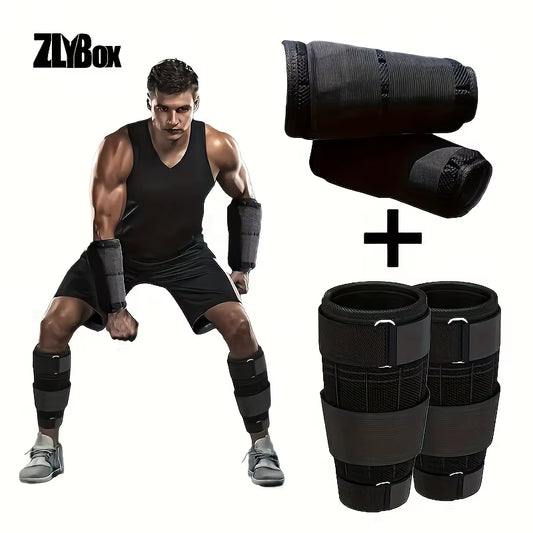 4Pcs Adjustable Weight-Bearing Sandbags Running Leg Weight Training Fitness Men and Women Weight-Bearing Sandbags
